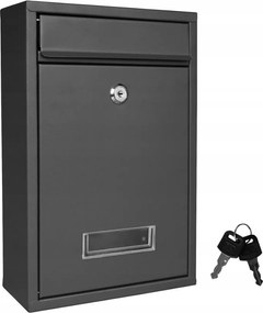 Postalåda Levéltartó låda fekete