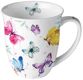 Porcelán bögre pillangó mintával 400 ml Butterfly