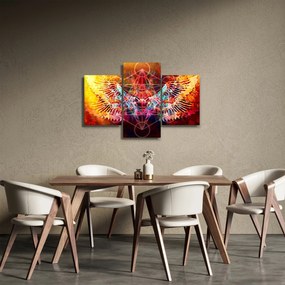Kép - Merkaba szárnyakkal, absztrakció (90x60 cm)