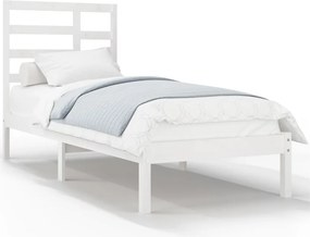 vidaXL fehér tömör fa ágykeret 100 x 200 cm