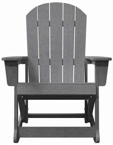 Adirondack hintás székek 2 pcs Világosszürke HDPE