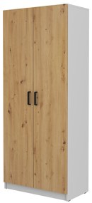 Polcosszekrény Mantela 2F (világosszürke + artisan tölgy). 1041334