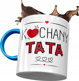 Kék Bögre Apának Apák napjára Ajándék Nyomtatott Fotóval