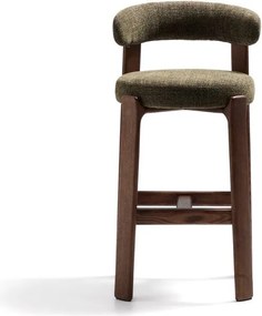 Zöld-sötét natúr színű kőrisfa bárszék (ülésmagasság 75 cm) Granite – Kave Home