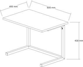 Laptop állvány fém lábakkal