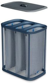 Antracitszürke textil szennyeskosár 3x30 l Tota Trio – Joseph Joseph
