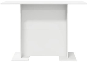 Étkezőasztal Fehér 110x60x75 cm Összeszerelt fa