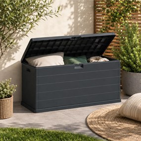 OMEGA tárolódoboz, 210L, 117x38x56cm, antracit I.P.A.E-Progarden