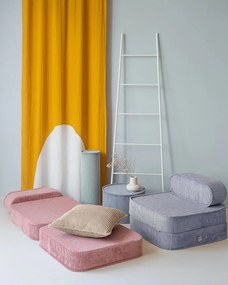 Világosbarna kordbársony párna gyerek kanapéhoz Block – Wigiwama