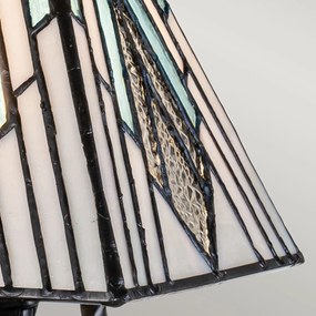 Elstead lighting klasszikus tiffany asztali lámpa alderley barna sokszínű elstf-alderley-tl-s