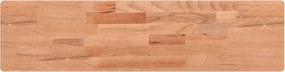 vidaXL tömör bükkfa fali polc 80 x 20 x 4 cm