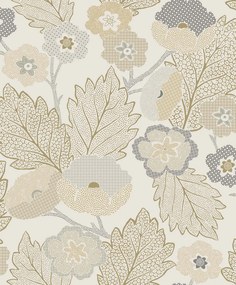 Decoprint Antibes Antibes Flora bézs-krém leveles vlies tapéta – AN28270