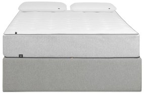 Bézs kárpitozott ágyneműtartós franciaágy 160x200 cm Matters – Kave Home