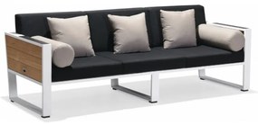 Kerti 3-személyes kanapé HIGOLD York fekete