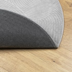 IZA szürke rövid szálú skandináv stílusú szőnyeg Ø 120 cm