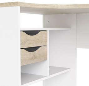 Tvilum Sarok íróasztal 2 fiókkal tölgyfa színben EFREM PLUS
