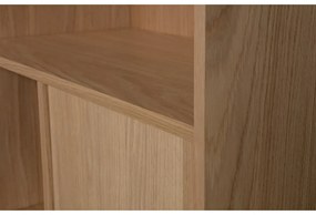 Natúr színű moduláris könyvespolc tölgyfa dekorral 77x199 cm Modulair – vtwonen