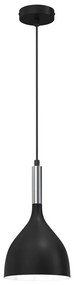 Csillár zsinóron NOAK 1xE27/15W/230V fekete/króm
