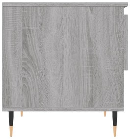 2 db szürke sonoma szerelt fa dohányzóasztal 50 x 46 x 50 cm