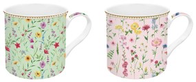 Virágos porcelán bögre szett 2 db Coffee Mania Meadow Flowers