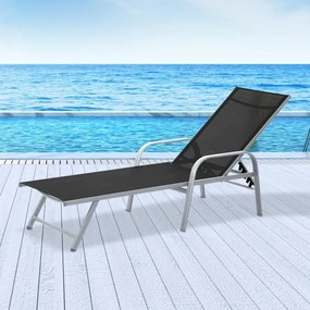Avenberg MARGARITA állítható relaxációs nyugágy - fekete/ezüst
