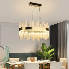 LED állítható fényerejű kristály csillár kábellel LED/70W/230V + DO