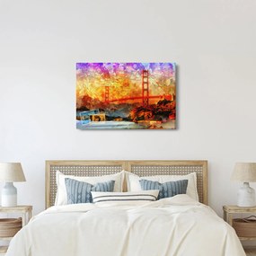 Kép - Golden Gate, San Francisco, Kalifornia (90x60 cm)