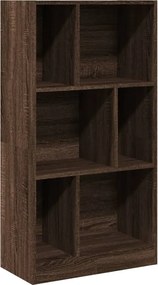 vidaXL barna tölgy színű szerelt fa könyvszekrény 57x28,5x107,5 cm