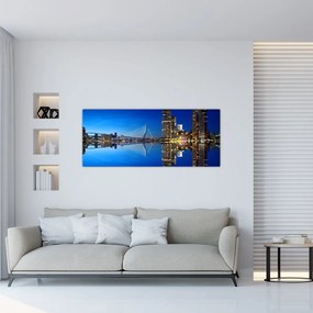 Kép - éjszaka Rotterdam (120x50 cm)