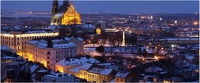Kép - Cathedral of St. Péter és Pál, Brno, Csehország (120x50 cm)
