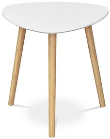 Masă de cafea albă 40x40x40 cm. În dimensiuni. Blat de masă MDF. AF-1132