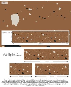 Wallplex konyhahátfal Terazzo 3 (Méret: 60x180)
