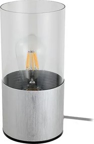 Rabalux zelkova asztali lámpa e27 ip20 súrolt aluminium