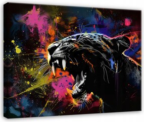 Vászonkép Párduc Absztrakt Nappali Hálószoba Vászon Fal 120x80