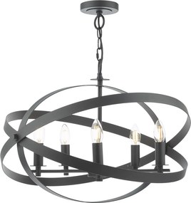 Dar Lighting vintage függeszték nitya matt fekete darnit0522