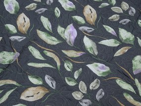Ágytakaró SILVANE, fekete Méret: 170 x 210 cm