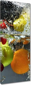 Vászonkép 40x100 Gyümölcsök a vízbe esve