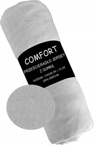 Gumis Lepedő 140x200 Jersey Hamuszürke 100% Pamut Gumis Hamutartó