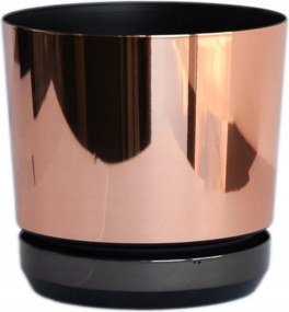 16 Virágcserép Duo kétszínű Lazac Állvánnyal Fekete modern glamour