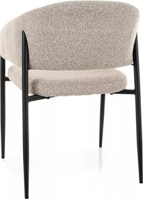 Akita étkezőszék bézs/fekete