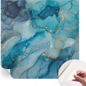 Dekoratív öntapadós tapéta Divatos minták Kék absztrakt 250x250