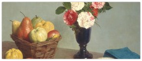 Kép - Henri Fantin-Latour, Still  Life, reprodukciók (120x50 cm)