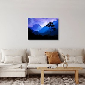 Kép - Éjszakai ég Nepálban (üvegen) (70x50 cm)