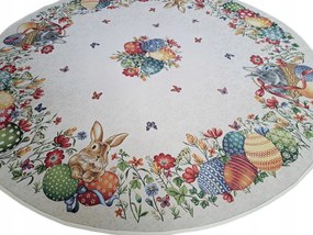 140 cm Abrosz Húsvéti kerek nyuszi Vastag Anyag Különböző Minták