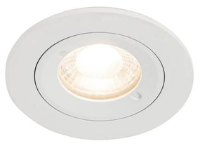 Okos süllyesztett spotlámpa fehér kerek IP44, Wifi GU10 50mm-es - Xena