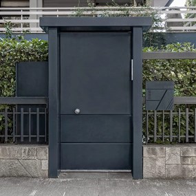 Falra szerelhető postaláda, 37 x 37 x 10,5, antracit