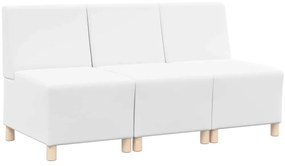 Karfa Nélküli Modularis Kanapé Egység 3 pcs Fehér
