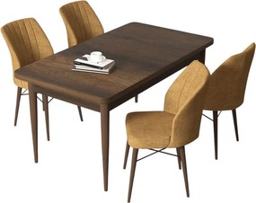 Arp étkezőgarnitúra, barokk-cappuccino, 110 cm