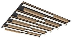 Wofi 9031-1006 - PALERMO LED 40W 230V dimmelhető fa mennyezeti lámpa