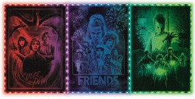 Stranger Things Upside Down 520 db-os puzzle LED-es keretben Clementoni
